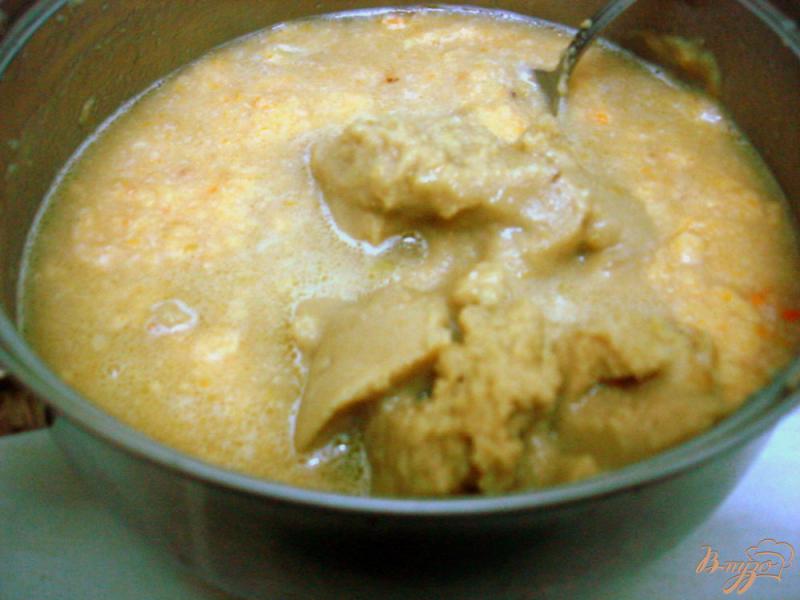 Фото приготовление рецепта: Гороховый суп пюре с копчёной колбасой шаг №8