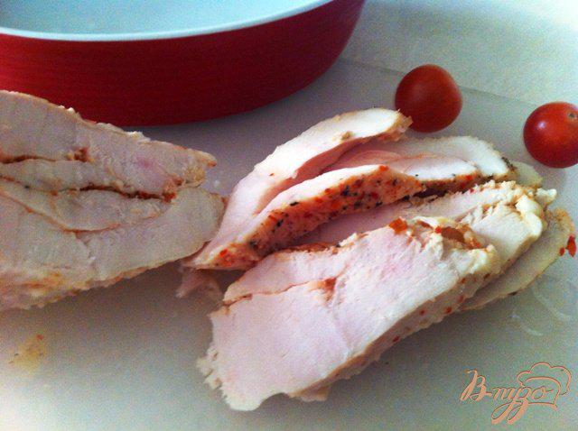 Фото приготовление рецепта: Пастрома пикантная из куриного филе шаг №7