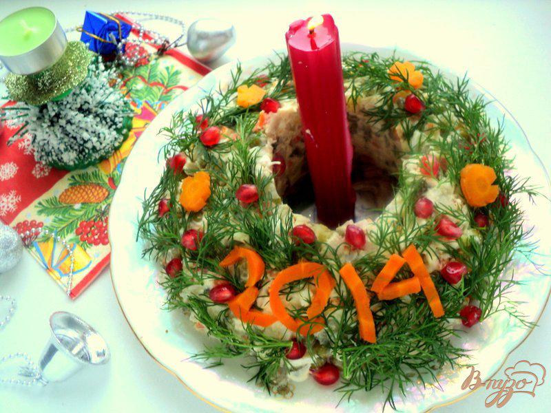 Фото приготовление рецепта: Салат «Оливье новогодний» шаг №5