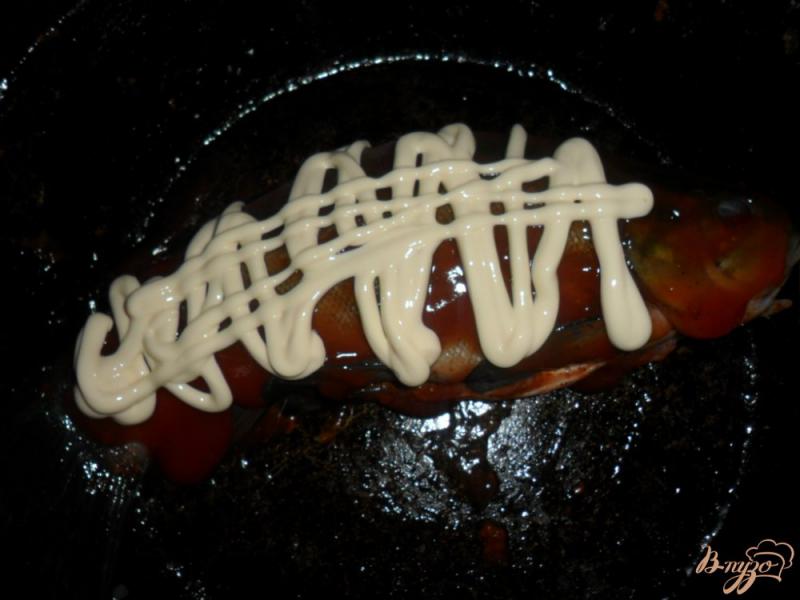 Фото приготовление рецепта: Линь запеченный в духовке с кетчупом шаг №3