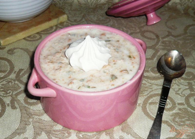 Фото приготовление рецепта: Йогуртовый завтрак с фейхоа и овсяными хлопьями шаг №7