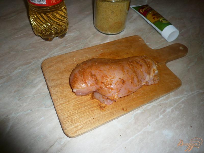 Фото приготовление рецепта: Куриная грудка в горчице шаг №4