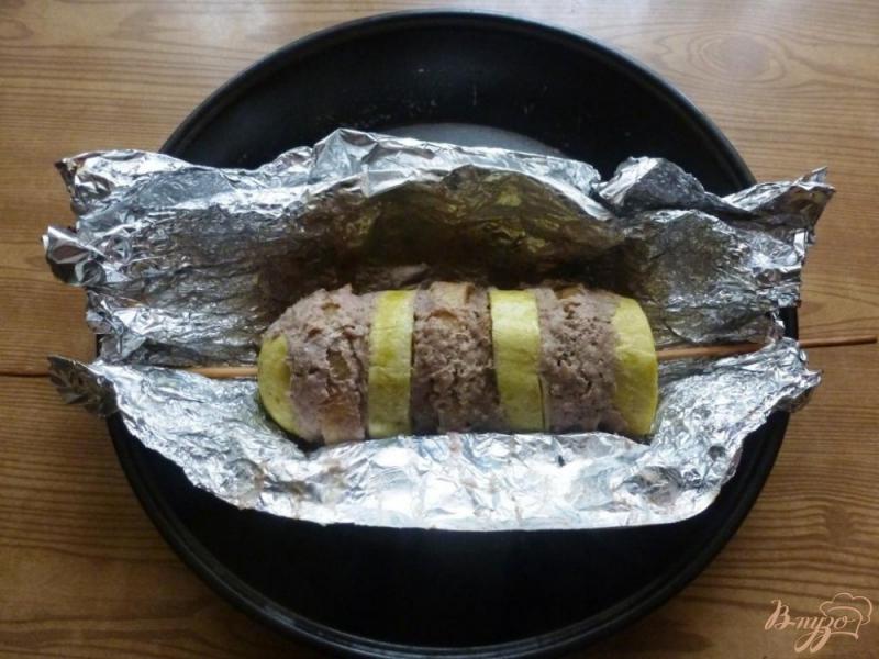 Фото приготовление рецепта: Кебаб с кабачком и картофелем шаг №5