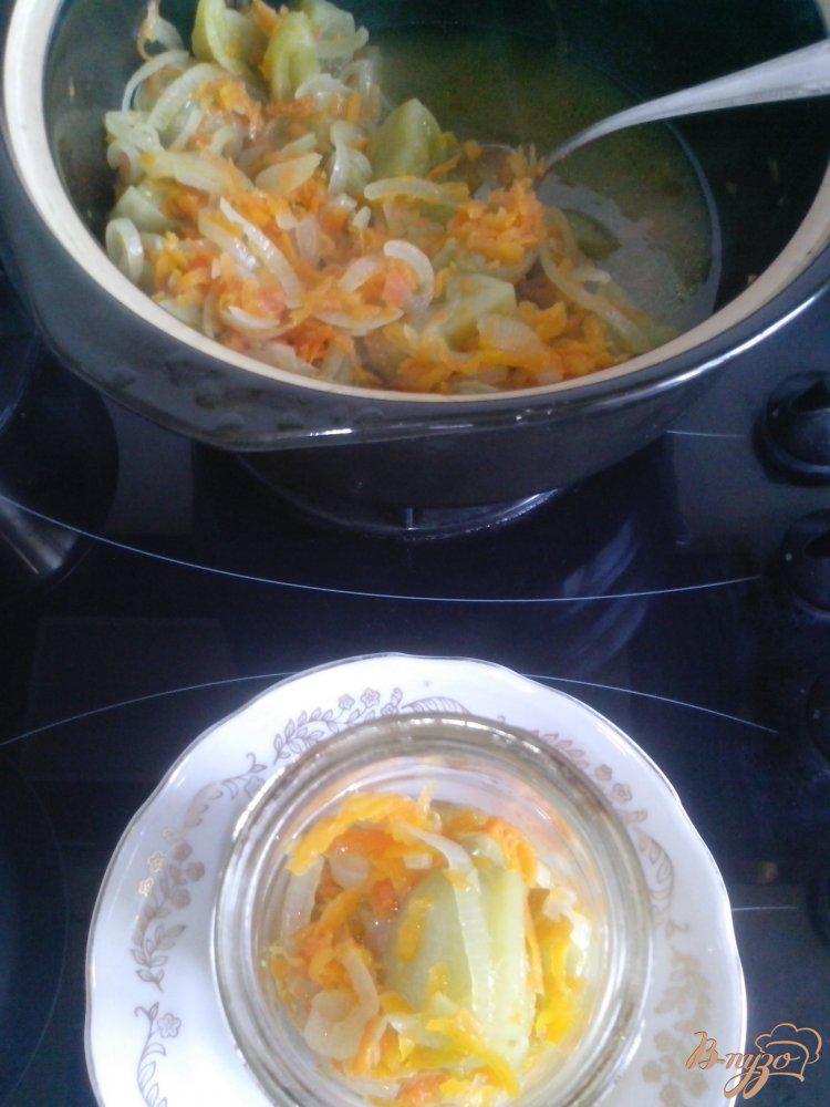 Фото приготовление рецепта: Салат из зелёных помидоров шаг №5