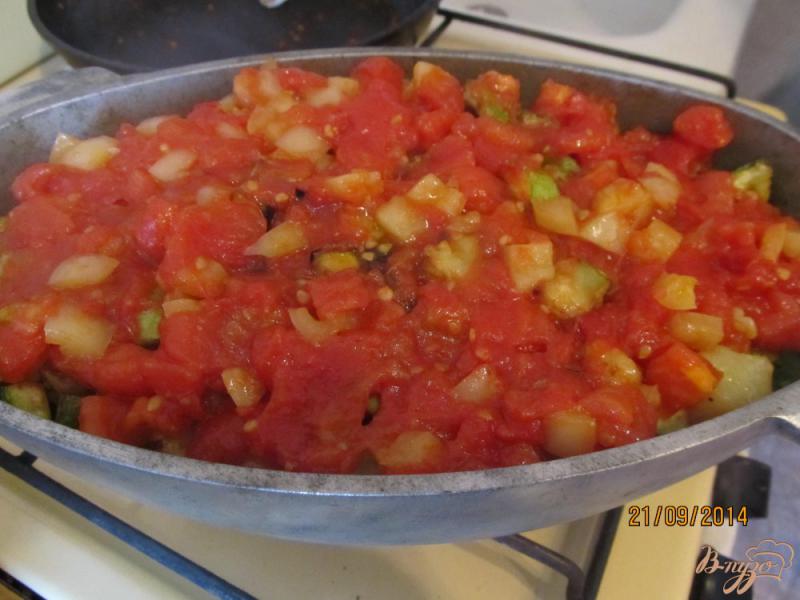 Фото приготовление рецепта: Овощное рагу с мясом летнее шаг №12