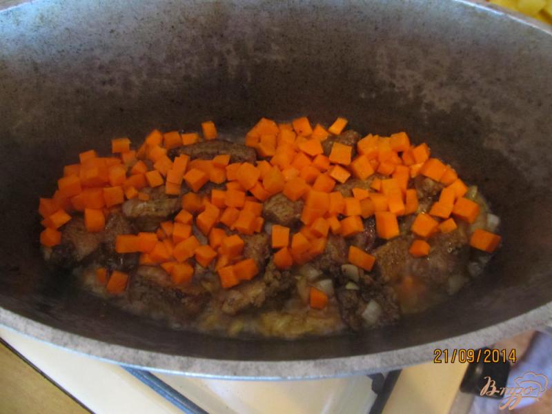 Фото приготовление рецепта: Овощное рагу с мясом летнее шаг №7