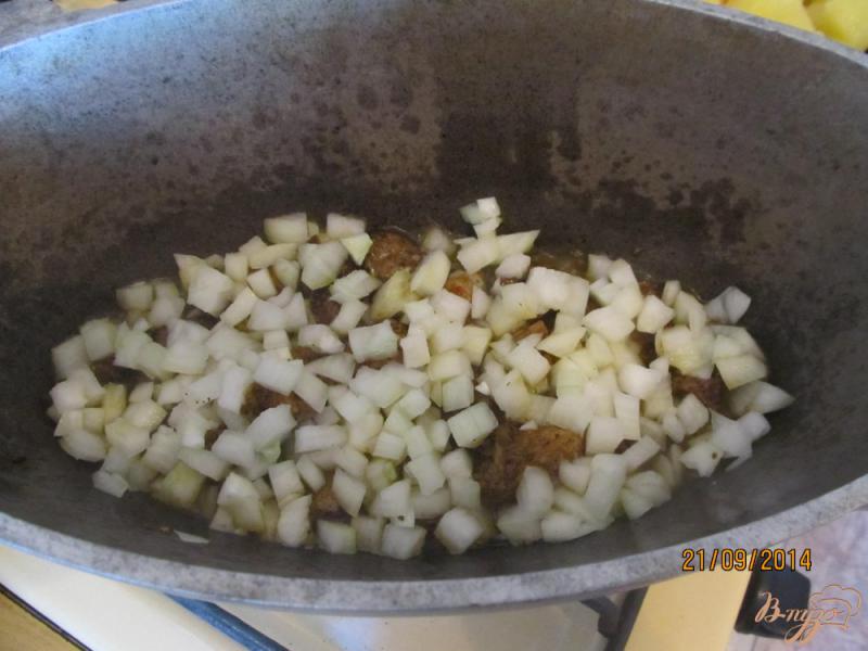 Фото приготовление рецепта: Овощное рагу с мясом летнее шаг №6