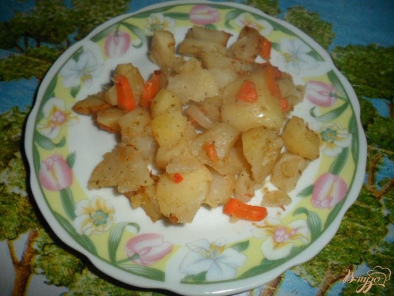Фото приготовление рецепта: Жаренный картофель в рукаые для запекания шаг №7