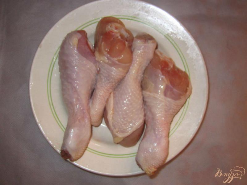 Фото приготовление рецепта: Куриные голени маринованные в соево-апельсиновом маринаде шаг №1