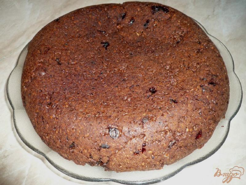 Фото приготовление рецепта: Овсяный пирог с вишневым вареньем шаг №16