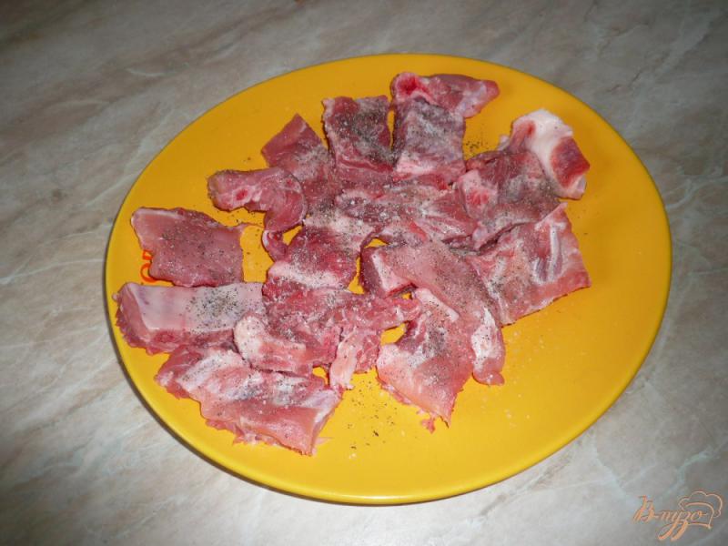 Фото приготовление рецепта: Чечевица с мясом в мультиварке шаг №4