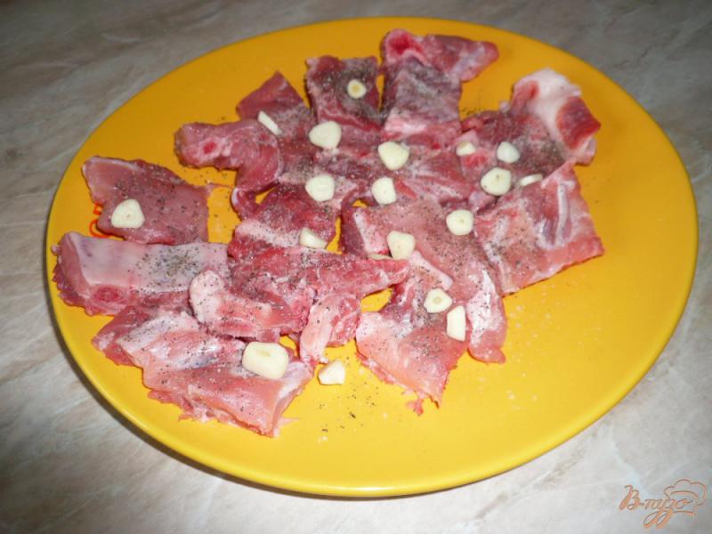 Фото приготовление рецепта: Чечевица с мясом в мультиварке шаг №5