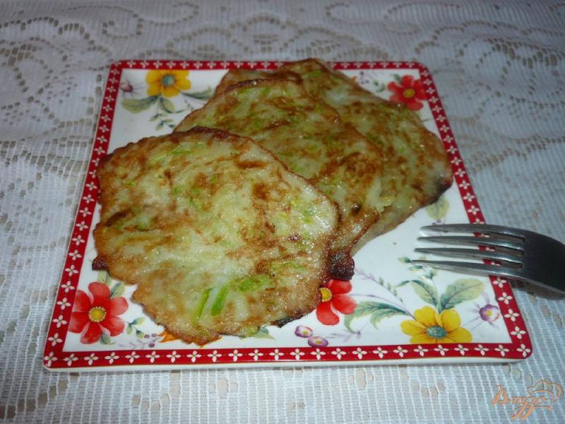 Фото приготовление рецепта: Оладьи из картофеля и кабачка без муки шаг №6
