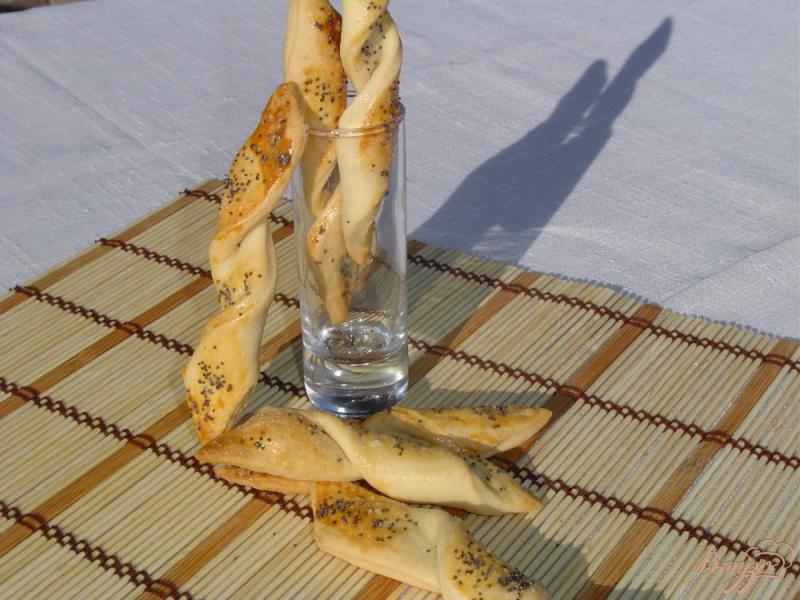 Фото приготовление рецепта: Соленое печенье с маком шаг №8
