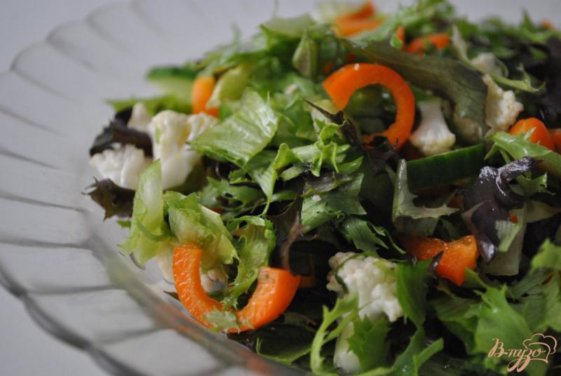 Фото приготовление рецепта: Салат с цветной капустой шаг №7