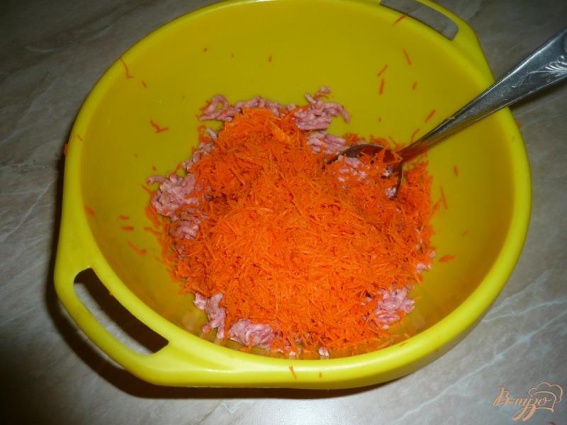 Фото приготовление рецепта: Запеканка из фарша с рисом и морковью в мультиварке шаг №2