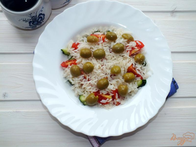 Фото приготовление рецепта: Рисовый салат с овощами шаг №3