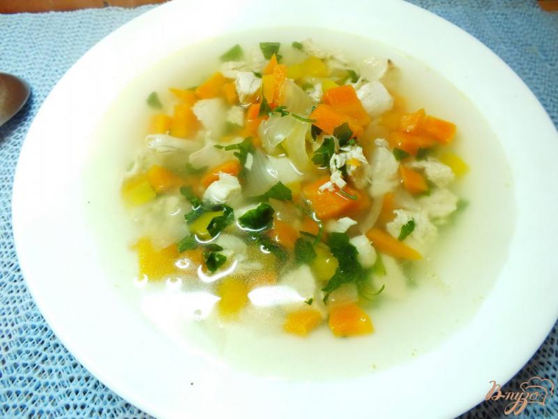 Фото приготовление рецепта: Суп с печеным репчатым луком шаг №8