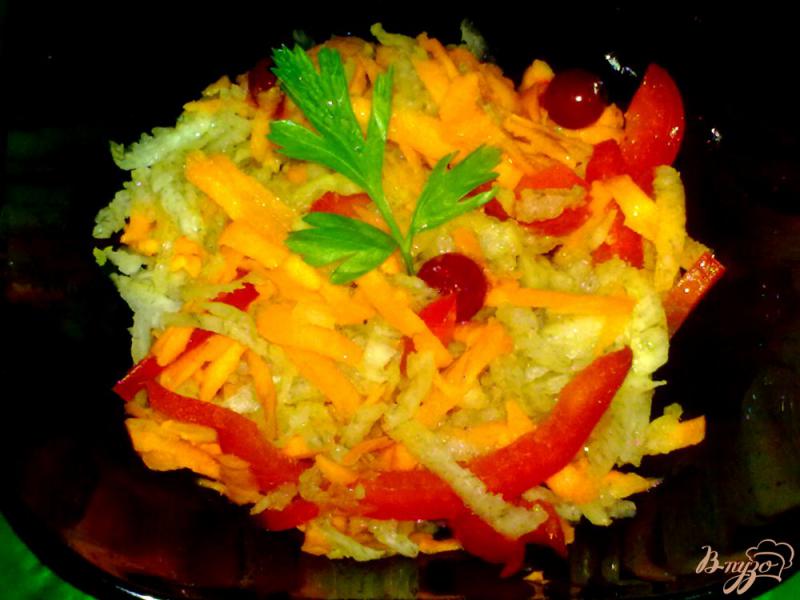 Фото приготовление рецепта: Салат из дайкона с красной смородиной шаг №5