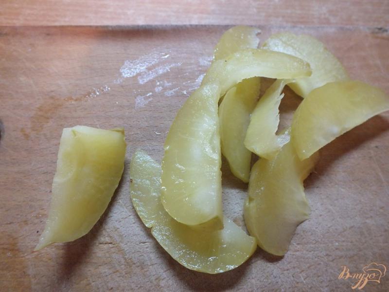 Фото приготовление рецепта: Салат из моченых яблок и пекинской капусты шаг №1