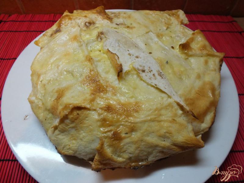 Фото приготовление рецепта: Капустный пирог из листового лаваша шаг №9
