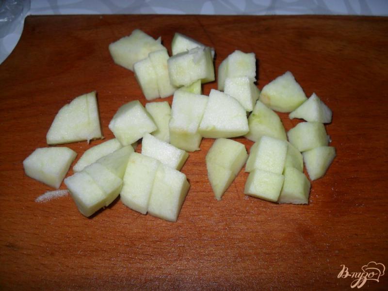 Фото приготовление рецепта: Тыква с яблоками на сковороде шаг №2