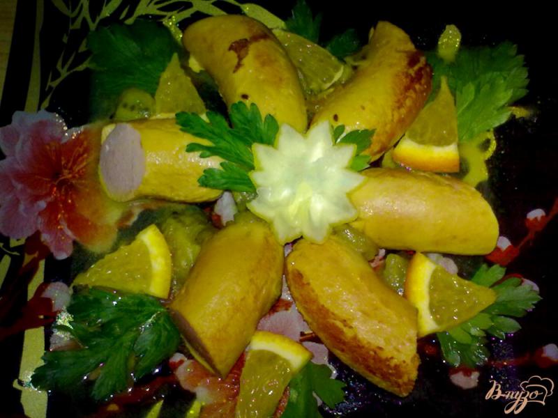 Фото приготовление рецепта: Сосиски в фруктовом соусе шаг №9