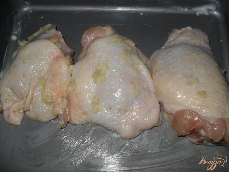 Фото приготовление рецепта: Курица в картофельном кольце шаг №5