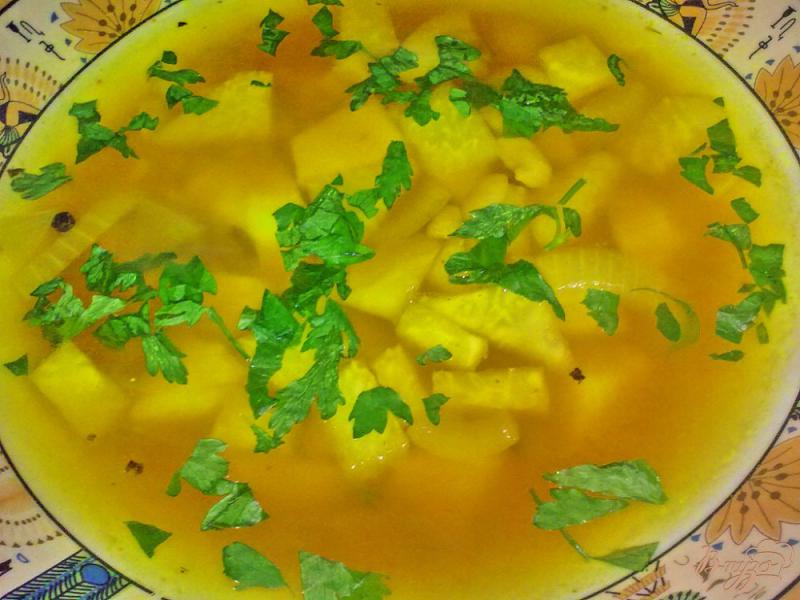 Фото приготовление рецепта: Суп овощной с грибами шаг №7