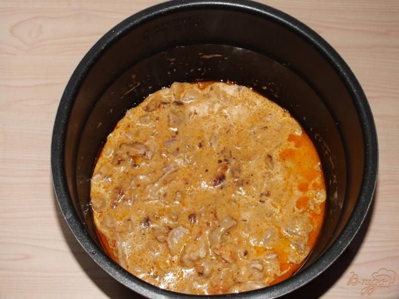 Фото приготовление рецепта: Мясо в соусе с золотым пшеном шаг №6