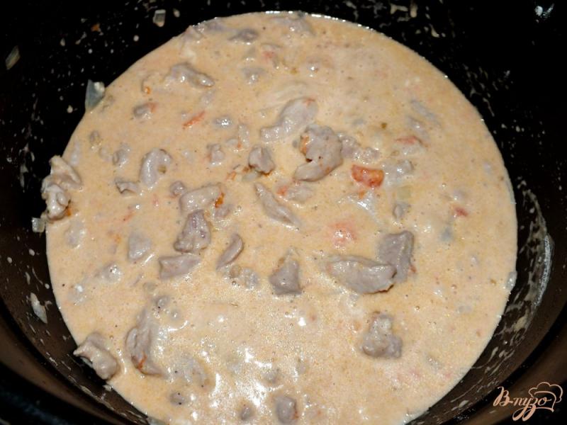 Фото приготовление рецепта: Мясо в соусе с золотым пшеном шаг №5