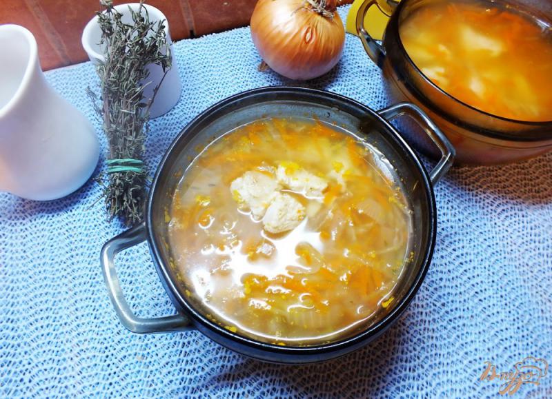 Фото приготовление рецепта: Суп с дайконом шаг №6