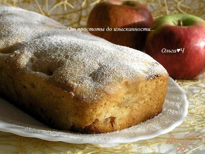 Фото приготовление рецепта: Постный кекс с яблоками шаг №6