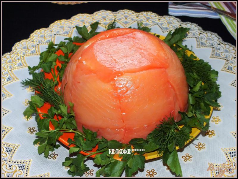 Фото приготовление рецепта: Торт рыбный «Праздничный» шаг №7