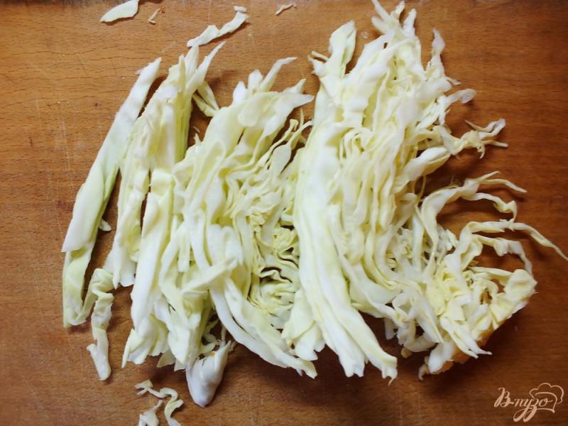 Фото приготовление рецепта: Капуста тушеная с овощами и шампиньонами шаг №1