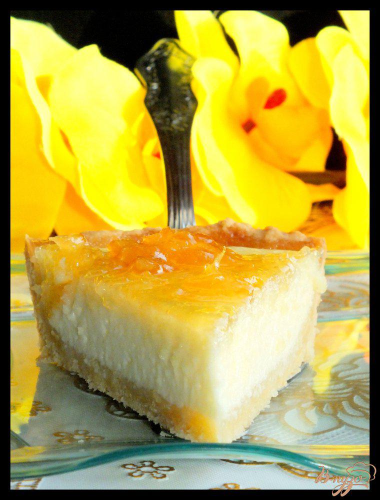 Фото приготовление рецепта: Творожный тарт с лимонным джемом шаг №10
