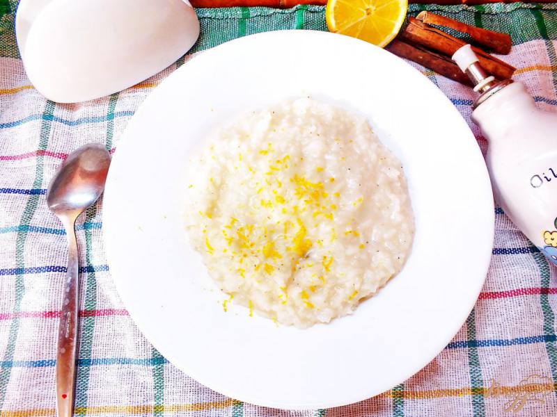 Фото приготовление рецепта: Имбирный рис с лимоном и корицей шаг №7