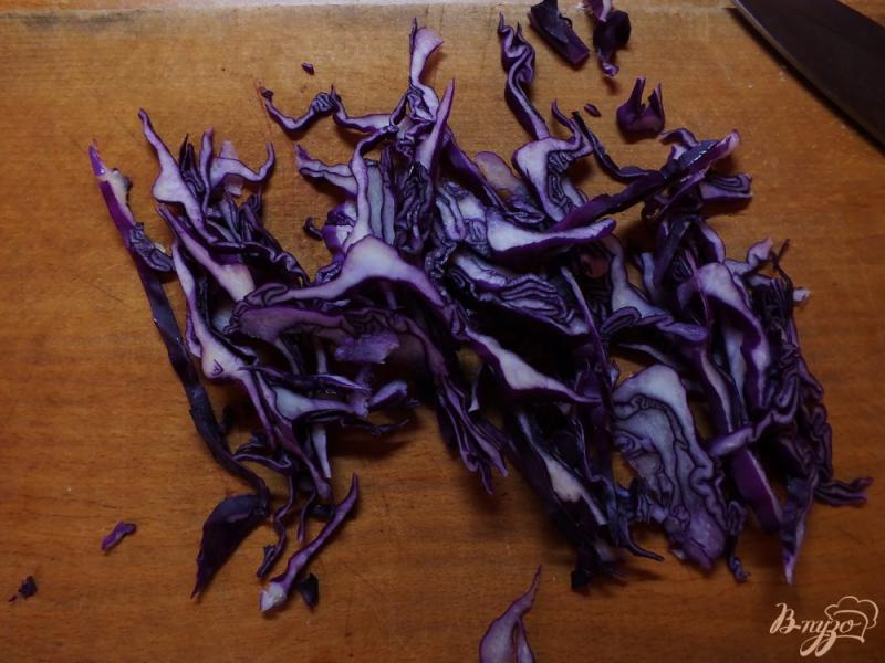Фото приготовление рецепта: Салат из яблок с фиолетовой капустой шаг №1