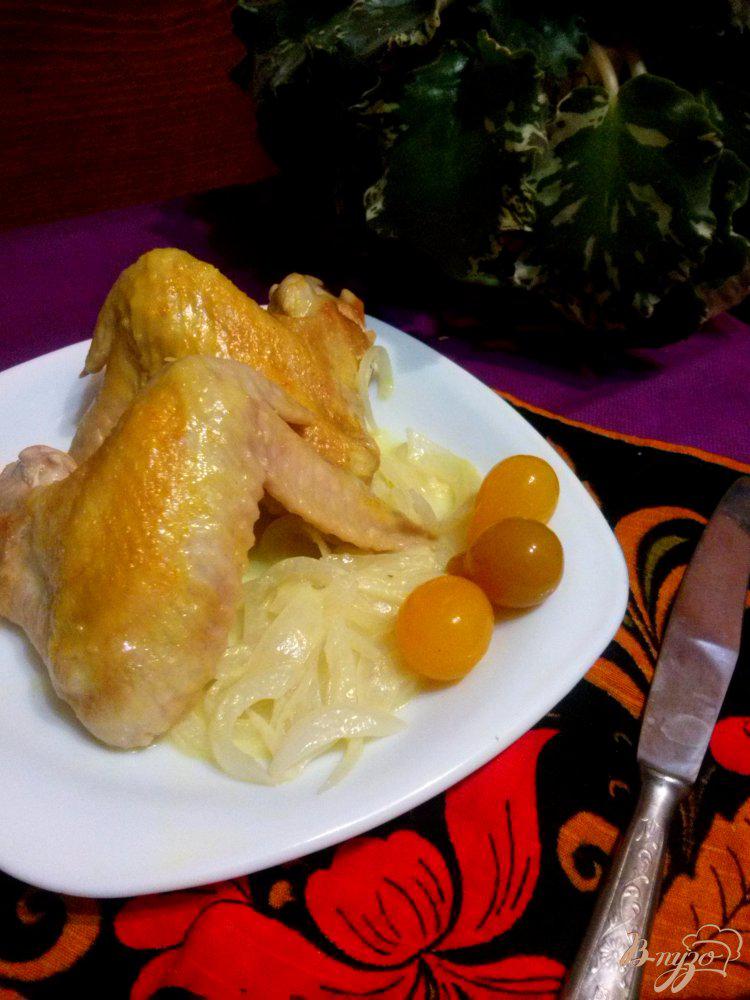 Фото приготовление рецепта: Куриные крылья в сливочно-имбирном соусе шаг №5