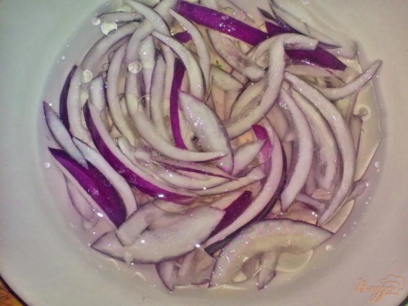 Фото приготовление рецепта: Салат из фасоли по-азиатски шаг №3