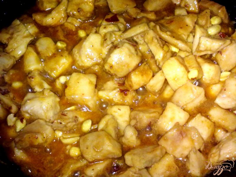 Фото приготовление рецепта: Куриное филе Кунг-Пао шаг №6