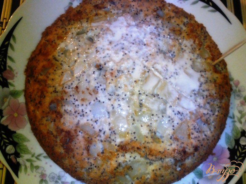 Фото приготовление рецепта: Пирог с маком и яблоком шаг №5