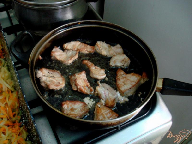 Фото приготовление рецепта: Рис с мясом шаг №4