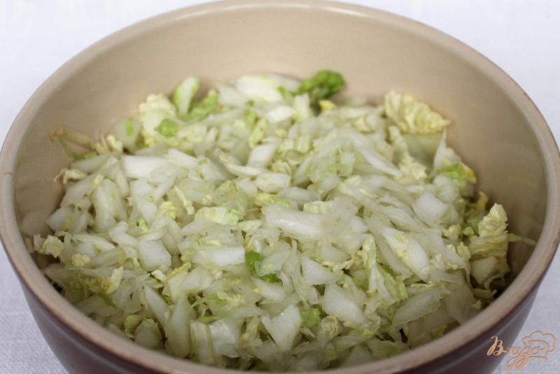 Фото приготовление рецепта: Салат из пекинской капусты и моркови шаг №1