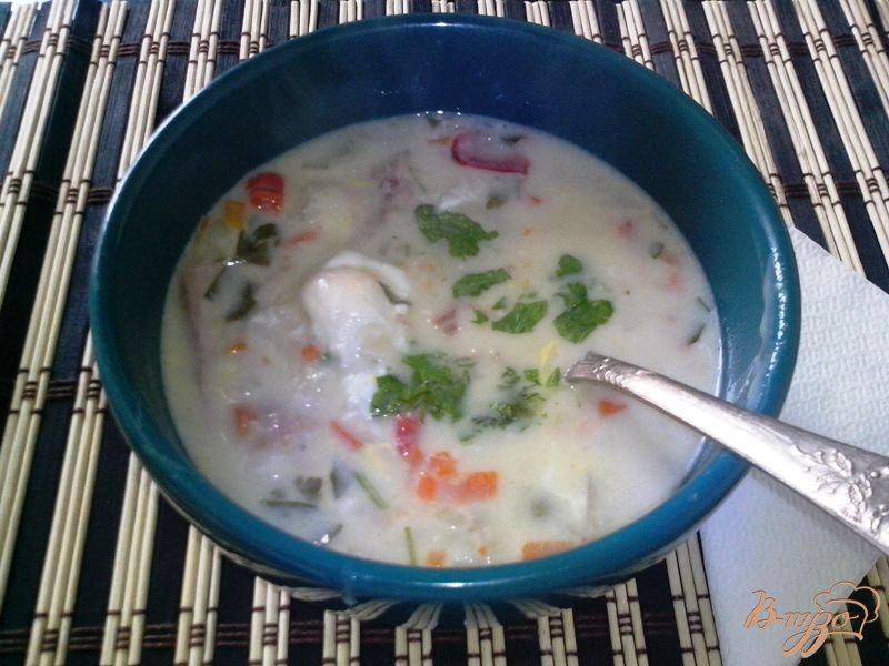 Фото приготовление рецепта: Сырный суп шаг №6