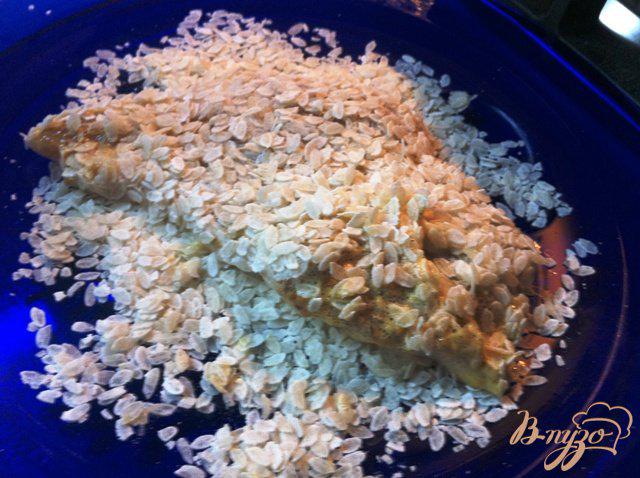 Фото приготовление рецепта: Куриная отбивная в рисовой панировке шаг №5