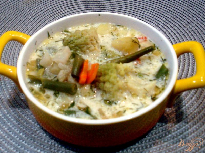 Фото приготовление рецепта: Суп из четырёх видов капусты шаг №6
