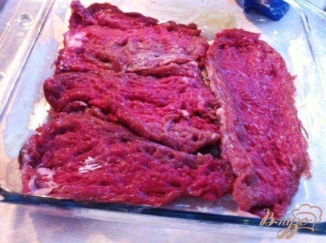 Фото приготовление рецепта: Мясо по-де Голевски шаг №3