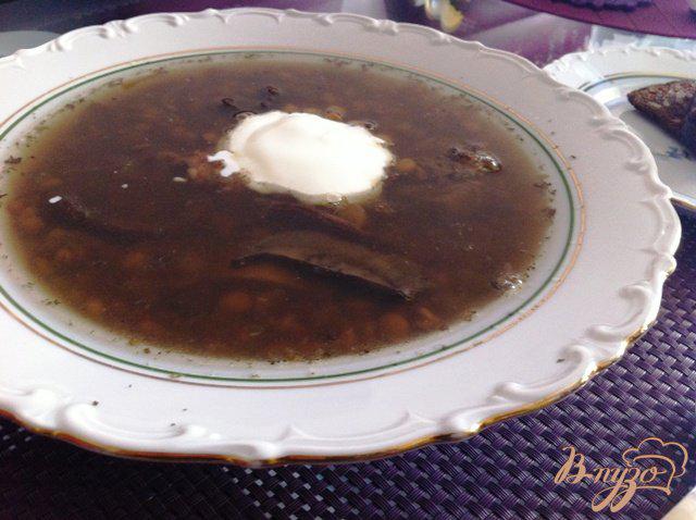 Фото приготовление рецепта: Суп из чечевицы с грибами шаг №7