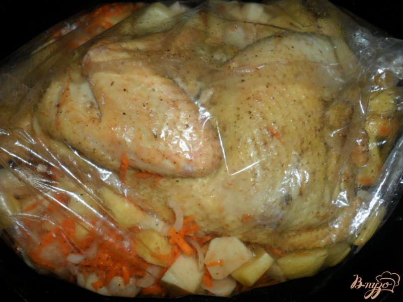 Фото приготовление рецепта: Курица с овощами шаг №5